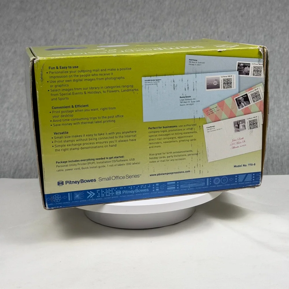 Pitney Bowes Stamp Expressions Personal Utility Printer PUP Model 770-8 New Box